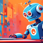 A helpful robot giving advice on Google Business Profile optimization with the Reddit logo in the background.