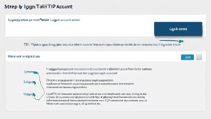 Create an image that illustrates a step-by-step guide for logging into a Tipalti account. The image should feature a clean, user-friendly interface on a computer or mobile screen, highlighting key log