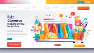 Create a detailed and high-resolution illustration of an e-commerce website interface focused on an optimized shopping cart. Include elements such as a user-friendly design, clear call-to-action butto