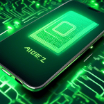 DALL-E prompt: A futuristic digital wallet floating in a sea of glowing green binary code, with the Authorize.Net logo prominently displayed on the wallet's surface, symbolizing the seamless integrati