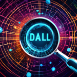 DALL-E Prompt: A magnifying glass hovering over a web of interconnected nodes and subdomains, with the main domain name prominently displayed in the center of the web, all set against a digital backgr