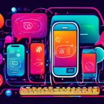 DALL-E Prompt:nA colorful illustration depicting various communication methods, including a smartphone with messaging bubbles, a vintage telephone, and a laptop with voice waveforms, all connected by