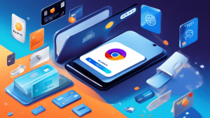 A DALL-E prompt for an image related to the article title Top Chrome Browser Payment Methods in 2023:nnA futuristic digital wallet emerging from a Google Chrome browser window, showcasing various popu