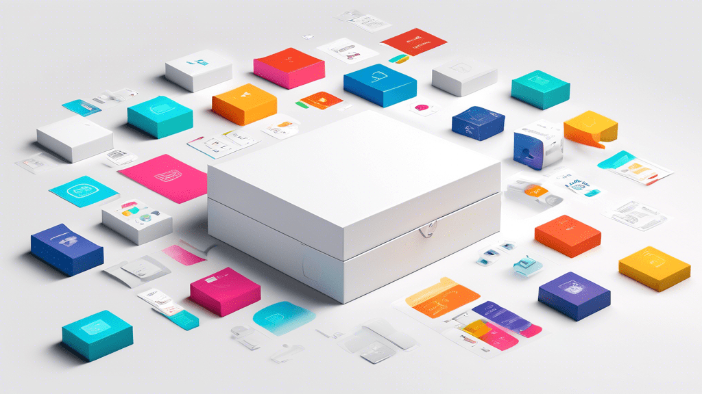 DALL-E Prompt:nA sleek and modern white box with a customizable label, surrounded by various software icons and symbols in different colors, showcasing the versatility and adaptability of white label