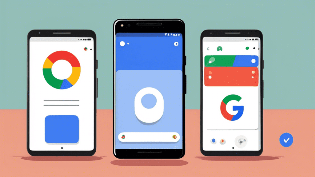 Create an illustration showcasing a Google Pixel 2 smartphone with its screen displaying a voicemail interface. Include icons or text labels such as Voicemail, Play, Delete and Settings to emphasize m