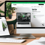 Create an image depicting a person sitting at a desk with a laptop open. The laptop screen shows the Kartra login page, with the Kartra logo prominently displayed. The person looks happy and relaxed,